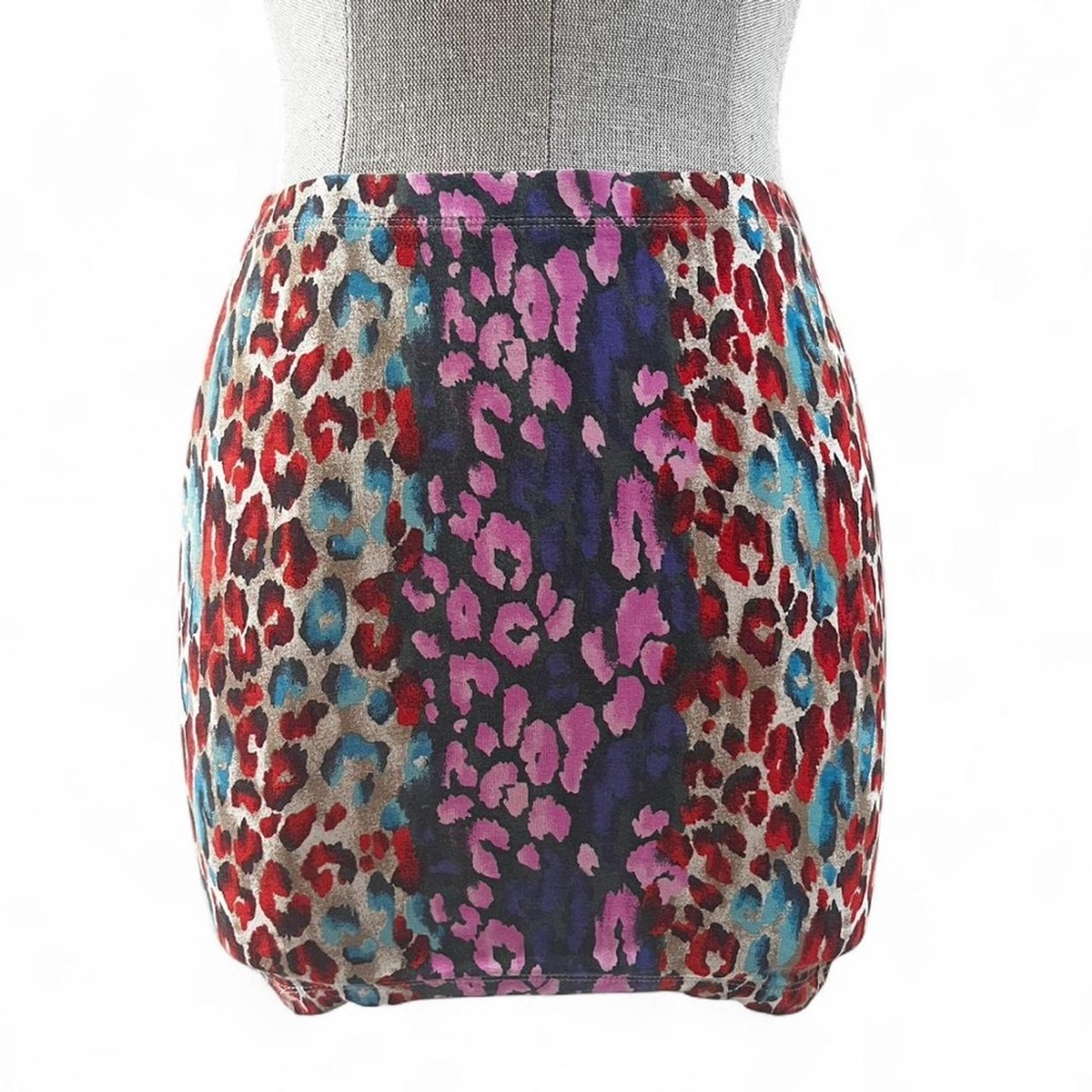 Forever 21 Multicolor Leopard Print Mini Skirt